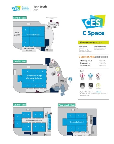 CES 전시장 지도